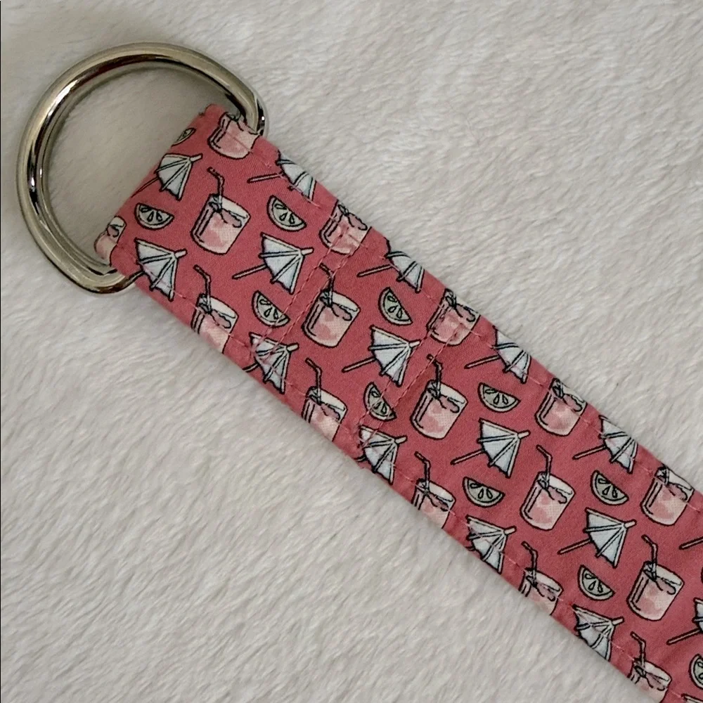 Vineyard Vines | Cocktail Drink Umbrella Classic D-Ring Cotton Ribbon Belt (S) - Picture 4 of 14